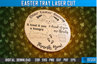 Easter Serving Tray Laser Cut | Dear Easter Bunny &amp;nbsp;| CNC File