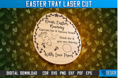 Easter Serving Tray Laser Cut | Dear Easter Bunny &amp;nbsp;| CNC File