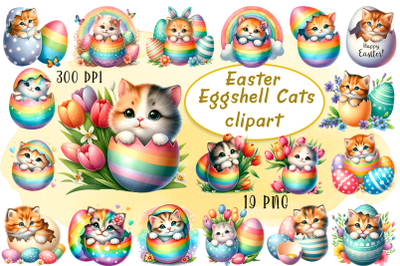 Easter cats Peeking Sublimation| animal clipart