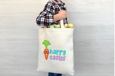 Happy Easter with Nerdy Carrot | Applique Embroidery