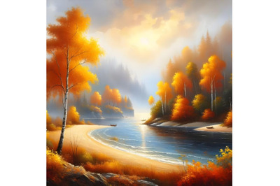 oil painting autumn