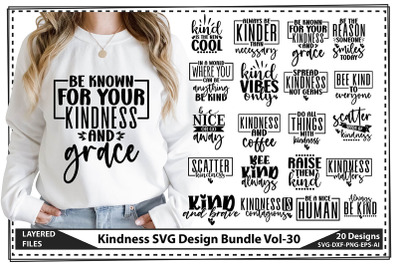 Kindness SVG Design Bundle Vol-30