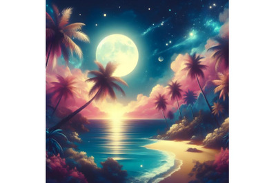 fantasy tropical beach