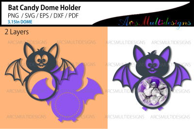 Bat candy dome holder