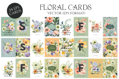Floral Greeting Cards Templates