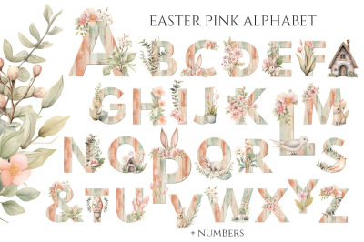 Easter Pink Alphabet