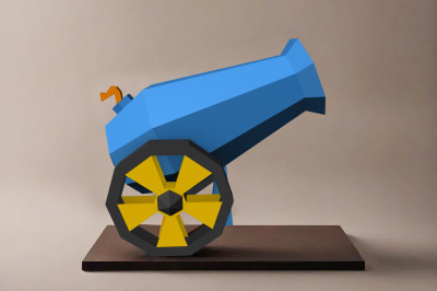 DIY Cannon favor - 3d papercraft