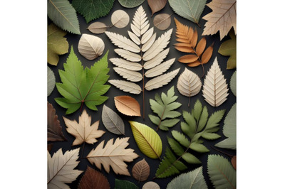 Transparent leaves background