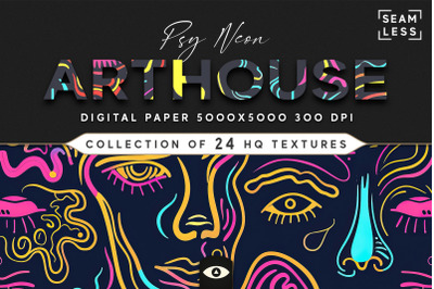 Psy Neon Arthouse Seamless Texture Pack