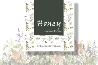 Honey watercolor set