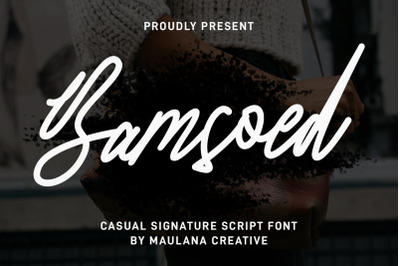 Bamsoed Signature Script Font