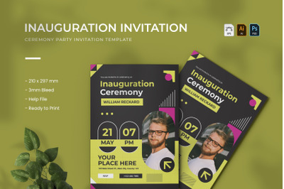 Inauguration Ceremony - Party Invitation