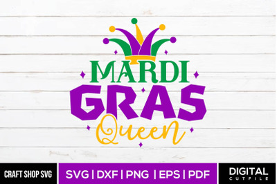 Mardi Gras Queen SVG Cut File