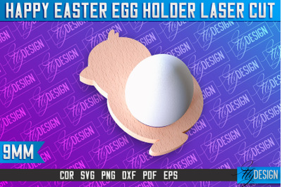 Easter Egg Holder Laser Cut | Happy Easter | CNC File