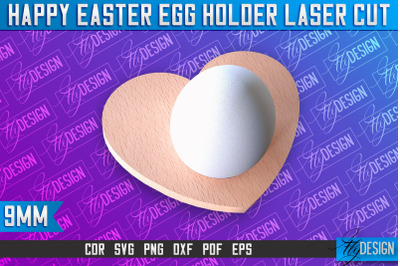 Easter Egg Holder Laser Cut | Happy Easter | CNC File