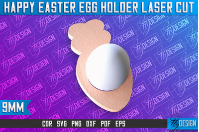 Easter Egg Holder Laser Cut | Happy Easter | CNC File