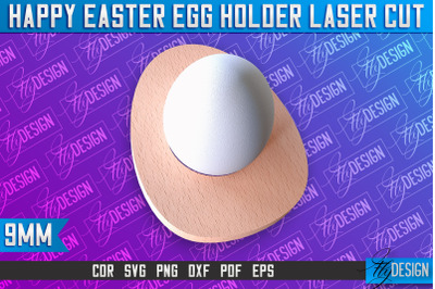 Easter Egg Holder Laser Cut | Happy Easter | CNC File