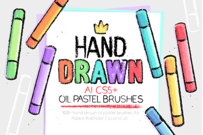 AI oil pastel brushes