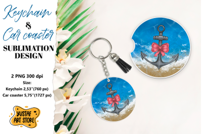 Cruise Keychain sublimation. Cruise Car coaster sublimation.