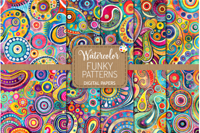 Funky Patterns Set 5 - Watercolor Boho Designs