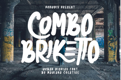 Combo Briketto Urban Display Font