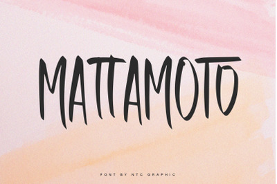 MATTAMOTO Handwritten Font