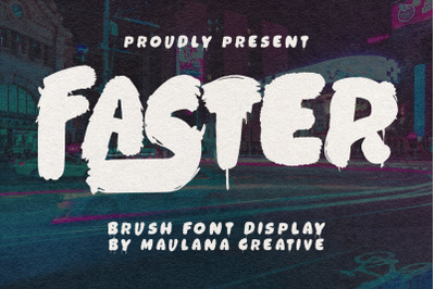 Faster Brush Font Display