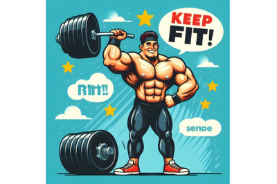 Positive Keep Fit Poster