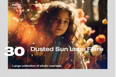 Dusted Sun Lens Flare Effect Photo Overlays