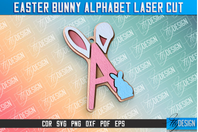 Easter Alphabet Laser Cut | Easter Design | CNC Files