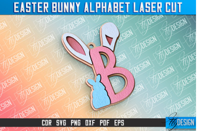 Easter Alphabet Laser Cut | Easter Design | CNC Files