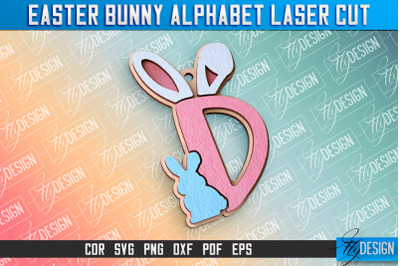 Easter Alphabet Laser Cut | Easter Design | CNC Files