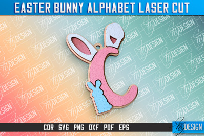 Easter Alphabet Laser Cut | Easter Design | CNC Files