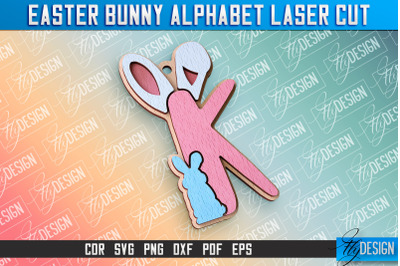 Easter Alphabet Laser Cut | Easter Design | CNC Files