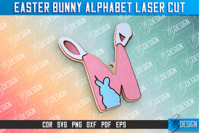 Easter Alphabet Laser Cut | Easter Design | CNC Files