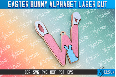 Easter Alphabet Laser Cut | Easter Design | CNC Files