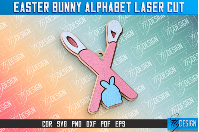 Easter Alphabet Laser Cut | Easter Design | CNC Files