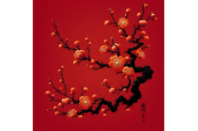 Chinese painting of plum