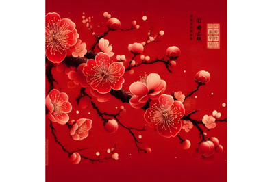 Chinese painting of plum