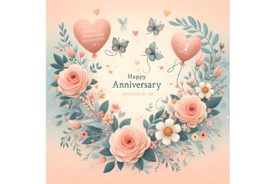 happy anniversary greeting card