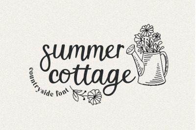 Summer Cottage Beautiful Farmhouse Font
