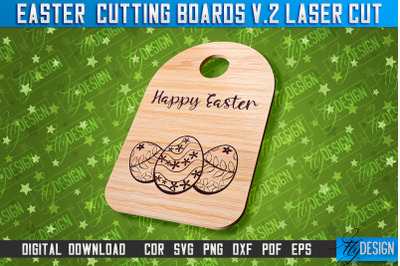 Easter Cutting Boards | Bunny Laser Cut | Easter Design v.2