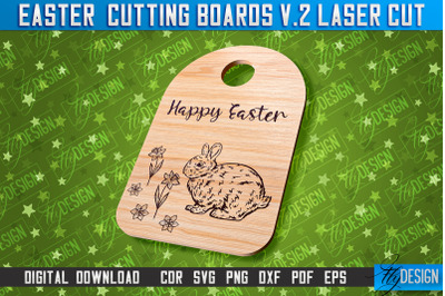 Easter Cutting Boards | Bunny Laser Cut | Easter Design v.2