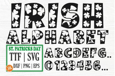 Irish Font | St Patricks Font | Shamrock Font | Clover Font | Monogram