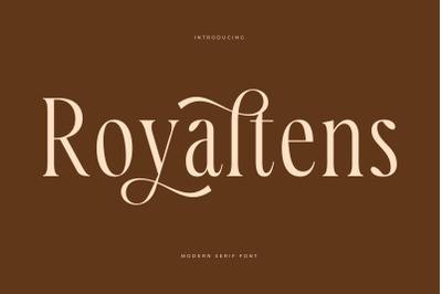 Royaltens - Modern Serif Font