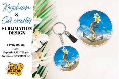 Cruise Keychain sublimation. Cruise Car coaster sublimation.