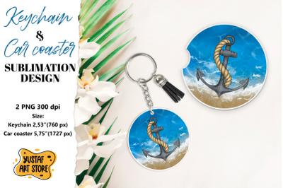 Cruise Keychain sublimation. Cruise Car coaster sublimation.