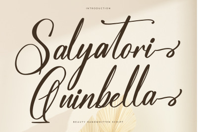Salyatori Quinbella - Beauty Handwritten Script