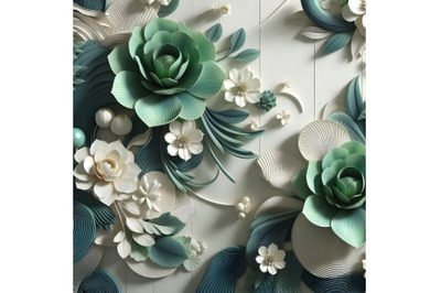 3d wallpaper mural abstract floral background