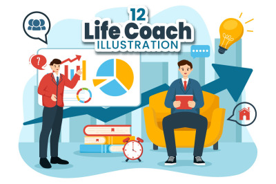 12 Life Coach Illustration